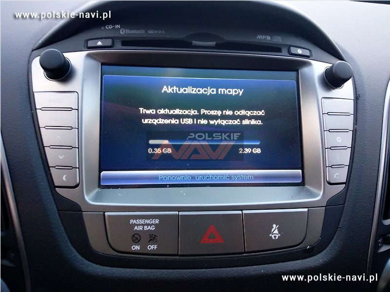 Hyundai Gen 1 Tłumaczenie nawigacji - Polskie menu